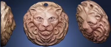 3D model Lion Medallion (STL)